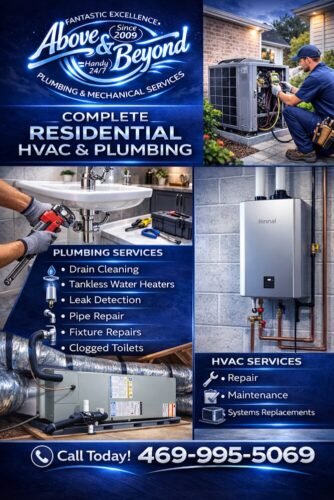 Emergency plumber in Grapevine Above and Beyond Plumbing & Mechanical Services Emergency plumber in Grapevine Above and Beyond Plumbing & Mechanical Services